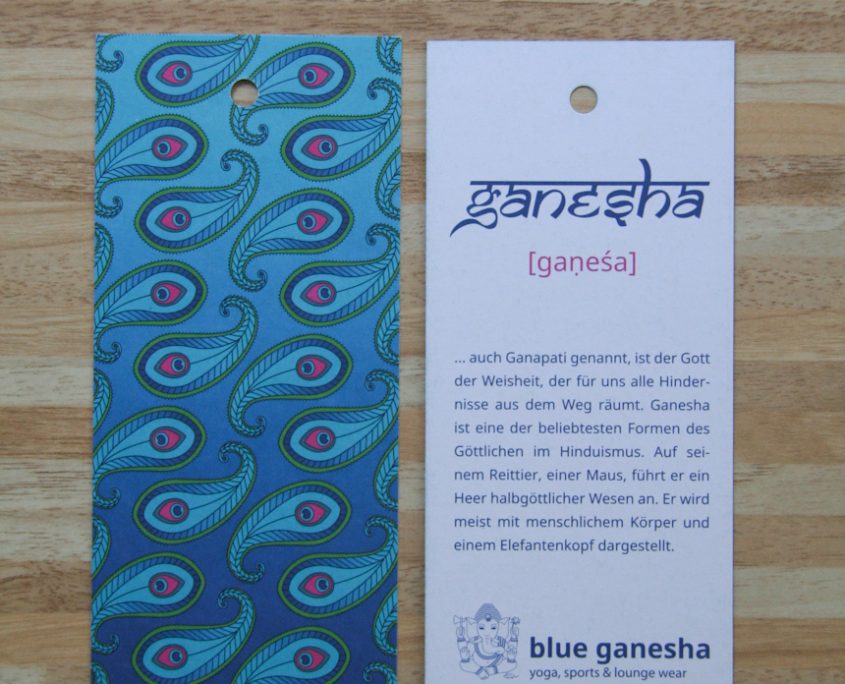Corporate Design für das Modelabel "Blue Ganesha"